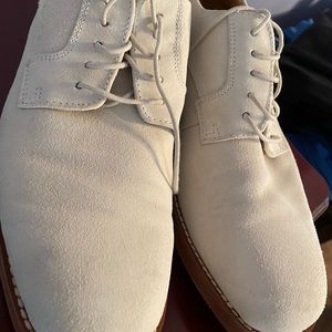 Florsheim Shoes, white bucks, 8.5 M Kearny, white hardly worn